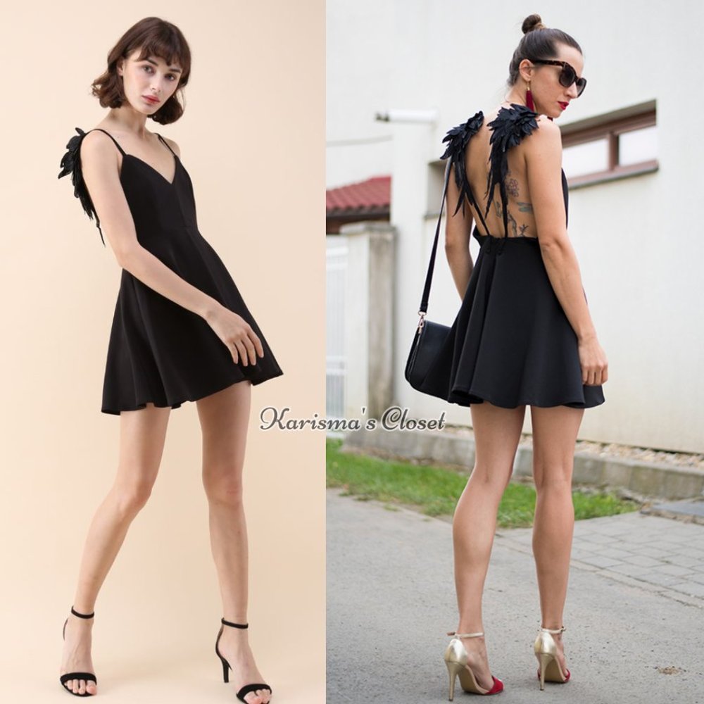 NWT Dear’Gles Angel Skater Mini Dress